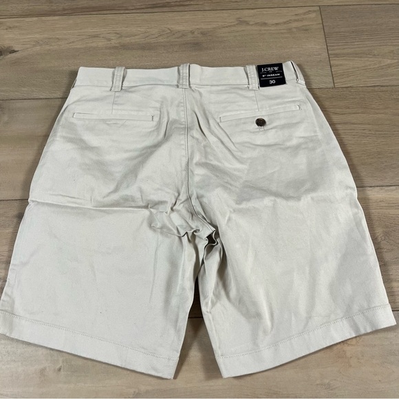 JCrew Men’s 9” Stretch Chino Light Khaki Tan Shorts NWT - Picture 11 of 13